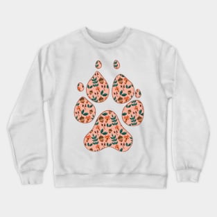 Cottage Core Paw Print Crewneck Sweatshirt